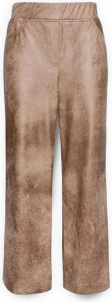 Elena Miro Broeken, Dames, Beige, 3Xl, Straight Broeken