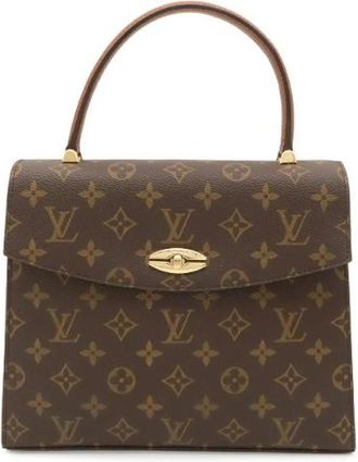 Louis Vuitton Pre-owned Malesherbes Monogram Handbag - Dames - Vintage Handtas - Bruin - ONE Size - Vintage