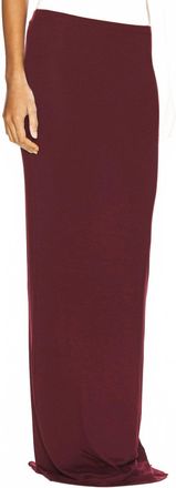 &Eacute;terne Ribbed Maxi Skirt In Oxblood