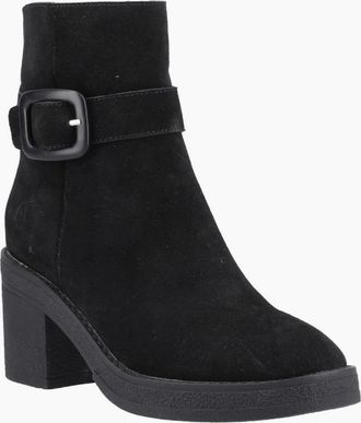 Hush Puppies Womens Fearne Buckle Womens Ankle Boots - Black - Size: 7