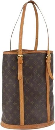 Louis Vuitton Pre-owned Bucket Bags, female, Brown, Size: ONE SIZE Pre-owned Canvas Bucket Bag