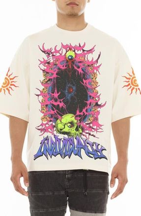 Cult of Individuality Crewneck Graphic T-Shirt in Winter White at Nordstrom, Size Xx-Large