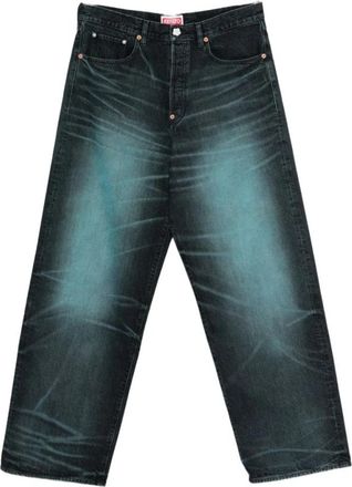 Kenzo Straight Jeans - Heren - Regular Fit Jeans - Blauw - W31 - Nylon - Jeans