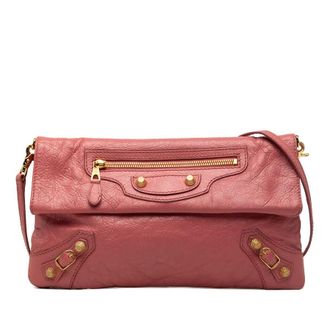 Balenciaga Pre-owned Balenciaga Lambskin Motocross Giant 12 Envelope Clutch With Strap Ladies SHDMYD6GH2DVTTAW