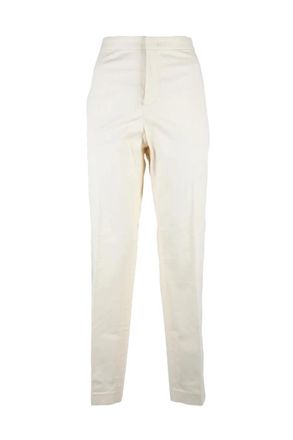 Fabiana Filippi Cream Straight Leg Trousers