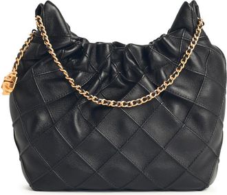 Tory Burch Tory Burch Small Fleming schwarzer Lear -Tasche