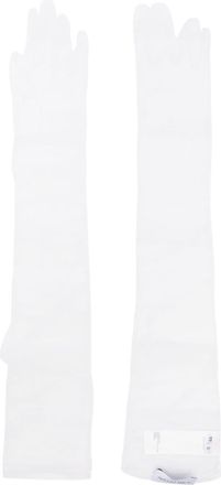 Ioana Ciolacu elbow-length gloves - women - Nylon/Spandex/Elastane/Rayon - XS/S - White