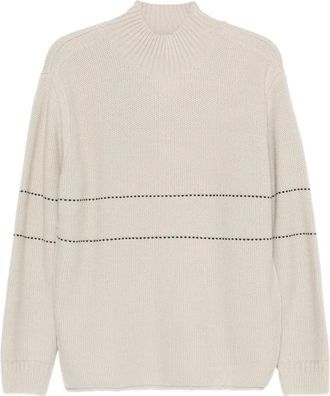 Emporio Armani Maglione a righe - Toni neutri