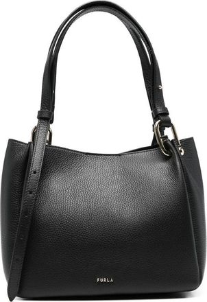 Furla Black Logo Large Shoulder Bag