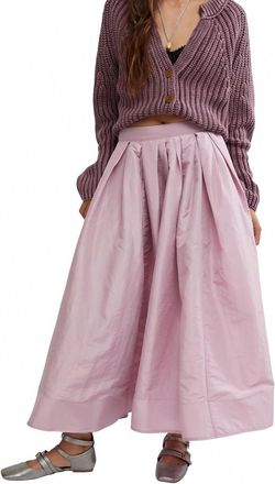 Free People Emilia Full Skirt In Plum Blossom