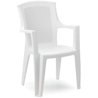 Progarden Sillon Resina Eden Rattan Blanco, Sill&oacute;n Eden Rattan Blanco. -marca:. -silla Resina Rattan De Respaldo Alto Blanco. -dimensiones (lxwxh) Cm: 62 X 60 X