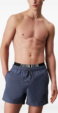 Calvin Klein logo swimming shorts - men - Recycled Polyester - M - Blue