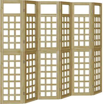 vidaXL Pantalla de privacidad Marrón 240 x 180 cm Pino impregnado Vidaxl