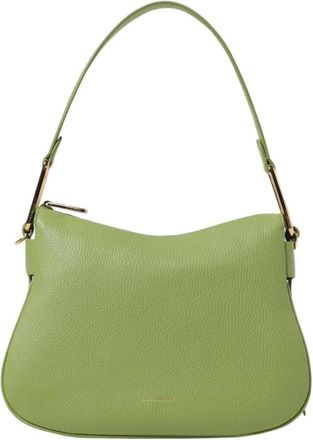 Coccinelle Tassen, Dames, Groen, ONE Size, Elegante Leren Schoudertas