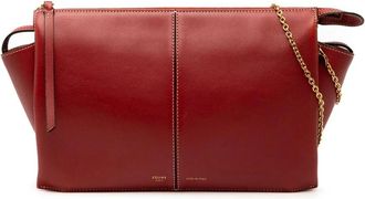 Celine Pre-owned Cross Body Bags, female, Red, Size: ONE SIZE Pre-owned Leather Chain Bag