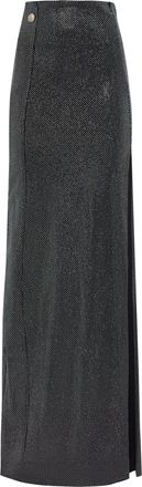 Philipp Plein Long Skirt Crystal