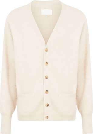 Maison Margiela V-neck cashmere-cotton cardigan - men - Cashmere/Cotton - M - Neutrals