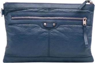 Balenciaga Pre-owned Cross Body Bags, female, Blue, Size: ONE SIZE Pre-owned Leather balenciaga-bags