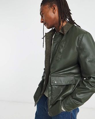 Jacamo Cord Collar Wax Jacket