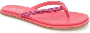 Kenneth Cole Reaction Wynwood Crystal Strap Flip Flop in Geranium at Nordstrom Rack, Size 8.5