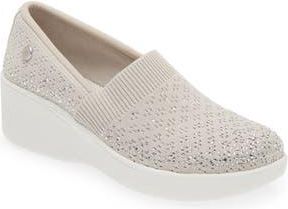 Skechers x Martha Stewart Pier Lite Reflection Wedge Slip-On Sneaker in Lgsl-Light at Nordstrom Rack, Size 6.5