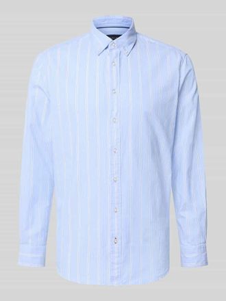 Christian Berg Regular Fit Freizeithemd mit Button-Down-Kragen in Bleu, Gr&ouml;&szlig;e 3XL
