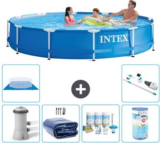 Intex Piscina Con Estructura Redonda - 366x76 Cm - 8-piezas S31775