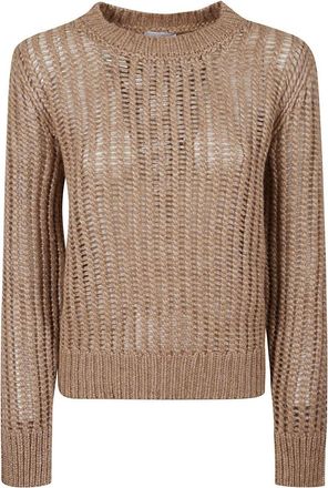 PESERICO Textured Wet-Look Alpaca And Merino Wool Sweater
