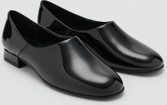 Mango Scarpe basse vernice nero - Donna - 36 - MANGO