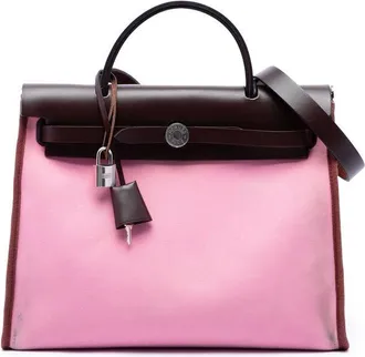 Herm&egrave;s Pre-owned Hermes Toile Verso Herbag Zip 31 Ladies HJNFEM06NFFWKX7P