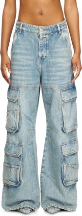 Diesel Relaxed Jeans - 1996 D-Sire - Jeans - Woman - Blue