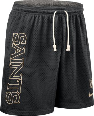 Nike New Orleans Saints Sideline Reversible Mens Nike Mens Dri-FIT NFL Shorts in Black | 03BF096N7W-N9J
