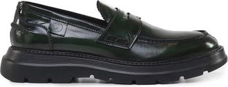 Giuliano Galiano Bryan Moccasin - Heren - Loafers - Groen - 41 EU - Leer - Schoenen