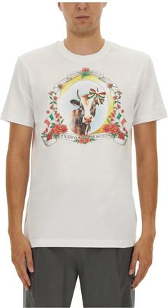Moschino T-shirt con stampa grafica - - Tops - Uomo - Bianco - M