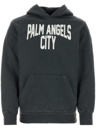 Palm Angels Felpa con cappuccio - Grigio