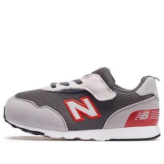 New Balance (TD) New Balance 515 Hook & Loop Shoes Grey Red NW515FR
