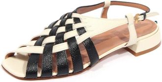 A.Bocca Leren Sandaal Gemaakt in Itali&euml; - Dames - Sandalen - Wit - 40 EU - Leer - Schoenen