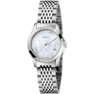 Gucci Accessoires, Dames, Grijs, ONE Size, Ya 126510 Horloge