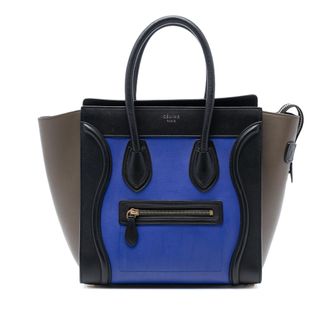 Celine Tweedekans Micro Tricolor Leren Bagagetas