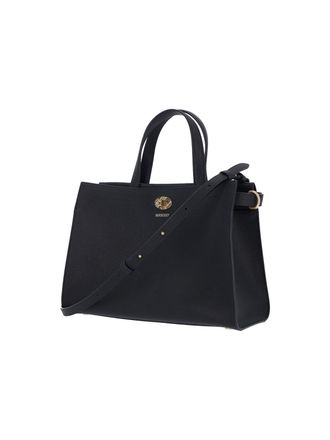 Burberry Womens Bags Black Calf Grain Leather