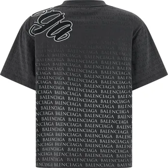 Balenciaga Womens Black Cotton T-Shirt