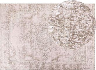 Beliani Rug MATARIM Pink 160 x 230 cm Cotton