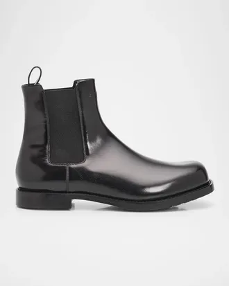 Balenciaga Men & apos;s Comfy Leather Chelsea Boots