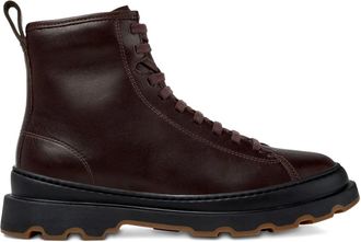 Camper Brutus leren combat boots met veters - Bruin