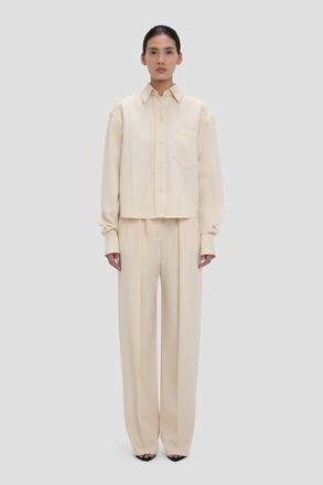 Victoria Beckham Ellys Shirt In Alabaster 10