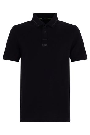 HUGO BOSS Black Shirt Collar Polos