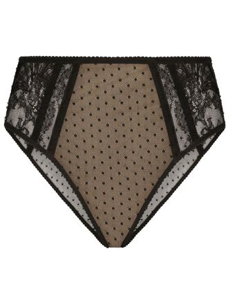 Dolce & Gabbana Slip a vita alta - Nero