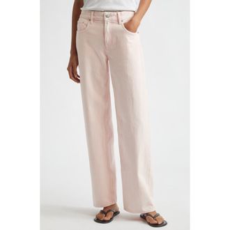 Helmut Lang Wide Leg Organic Cotton Jeans in Peony at Nordstrom, Size 24