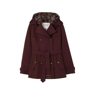 Burberry Short Tropical Gabardine Foxfield Trench Coat