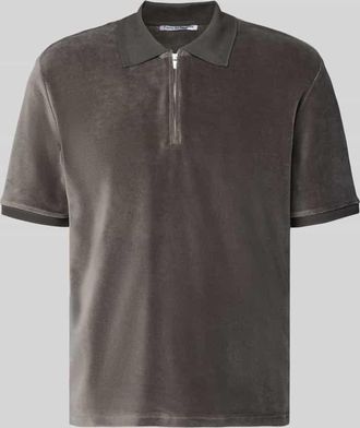 Tiger Of Sweden Regular Fit Poloshirt mit Rei&szlig;verschluss Modell Francis in Oliv, Gr&ouml;&szlig;e XL